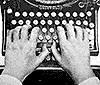 psaní na klávesnici